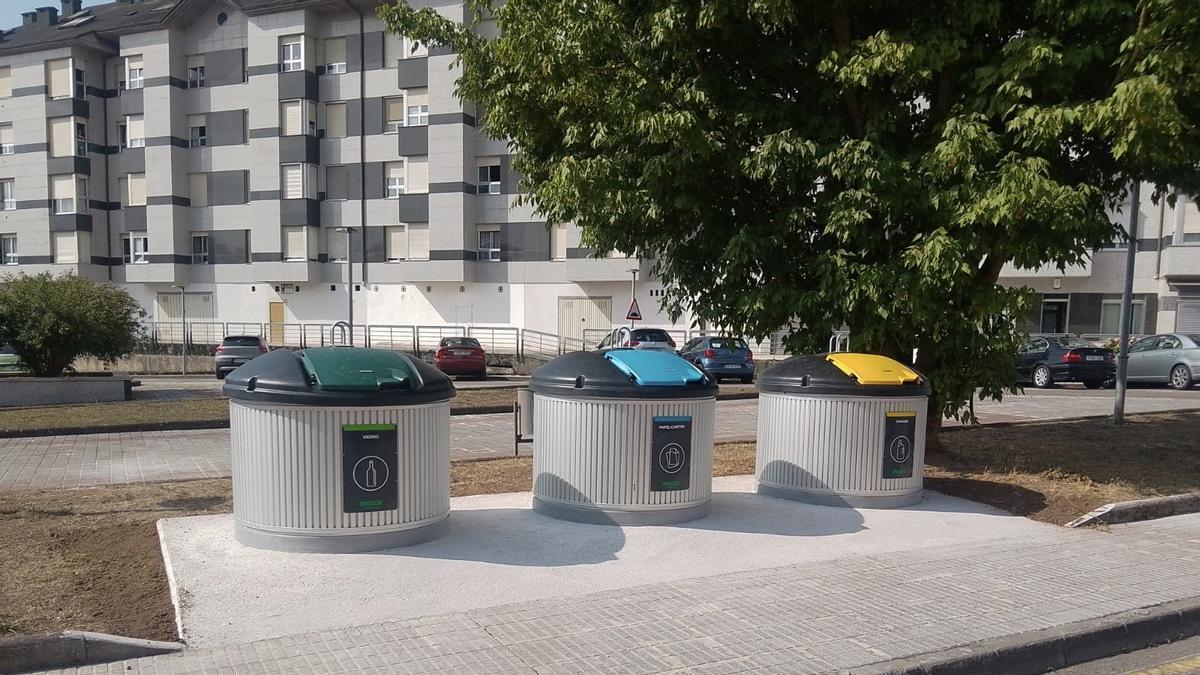 Depósitos de reciclaje en Grado.