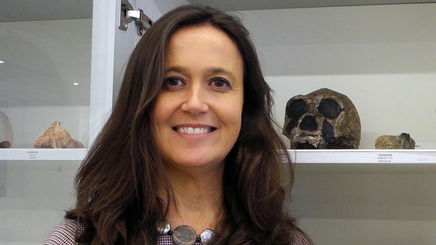 La paleoantropóloga gallega María Martinón Torres en el CENEH en Burgos // FDV