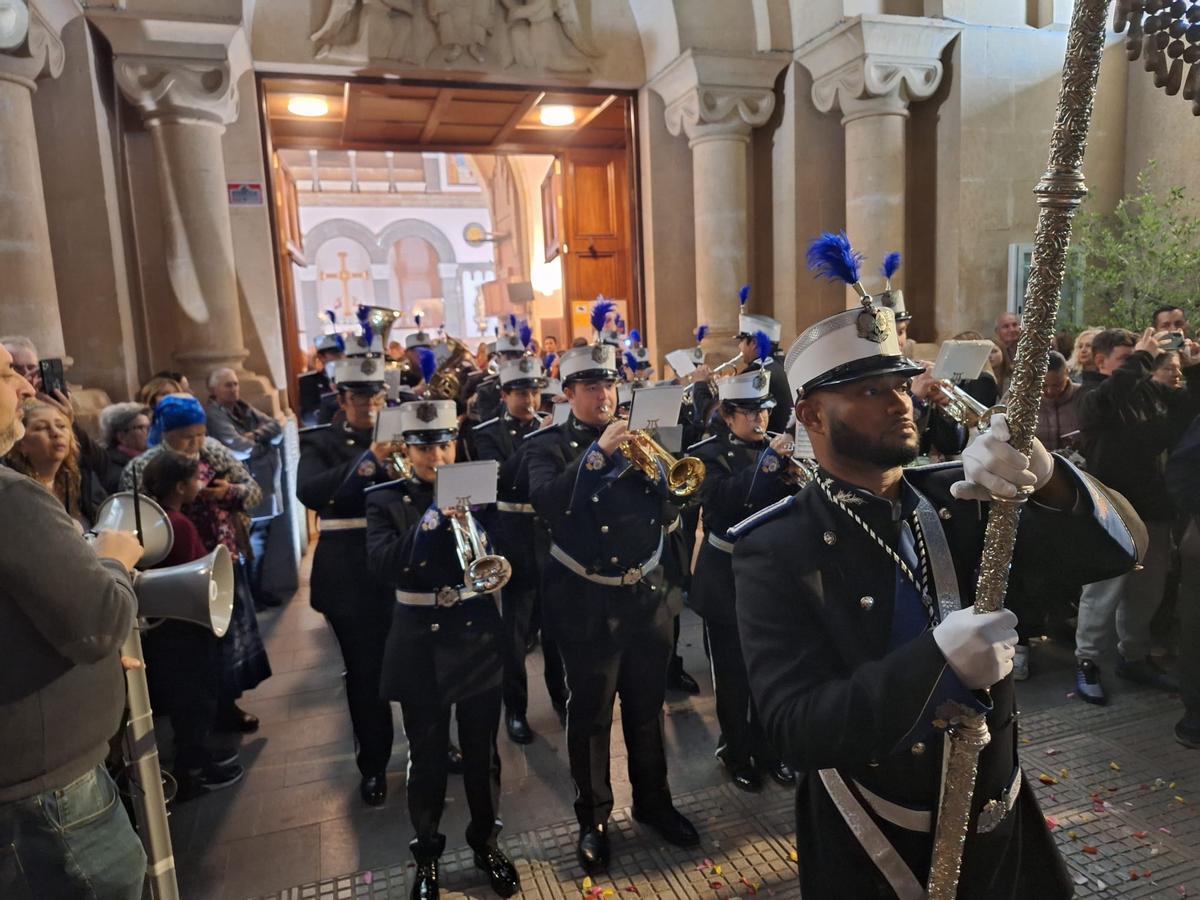 La estación de penitencia de la Cofradía de Jesús Cautivo en Ibiza