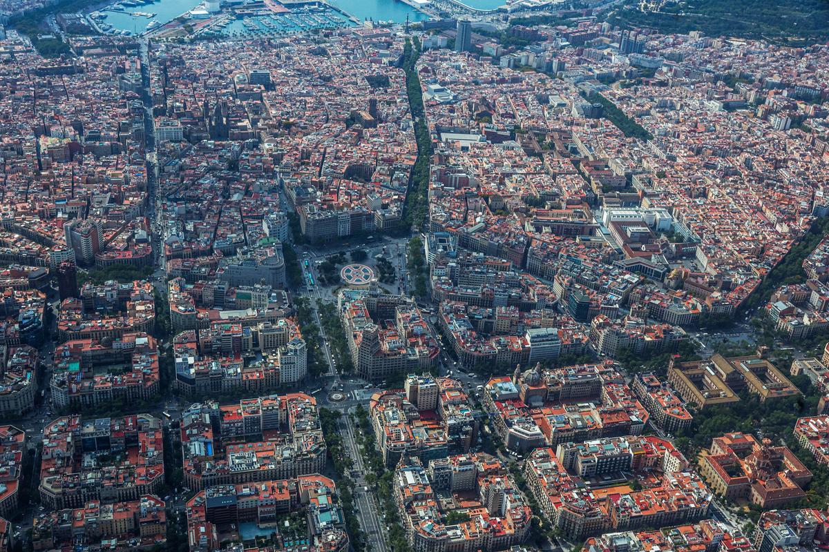 Las obras en Barcelona desde el aire