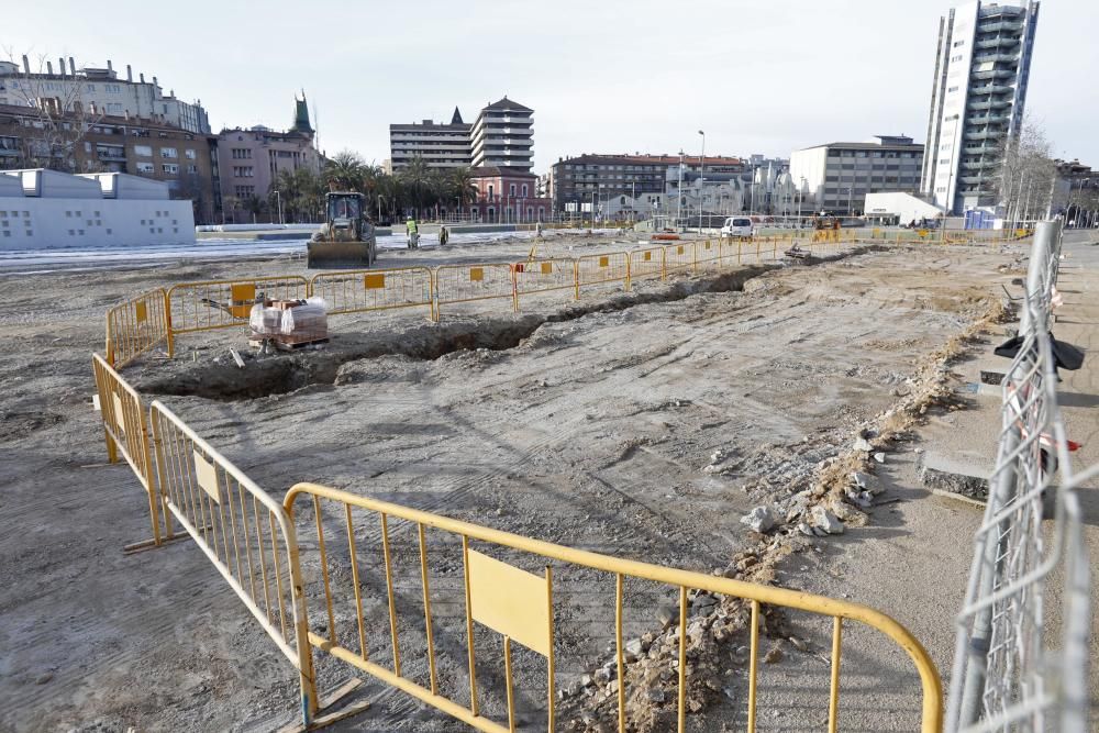 Obres al Parc Central