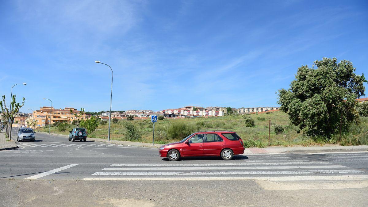 Terrenos de La Mazuela II, que se van a urbanizar en Plasencia.