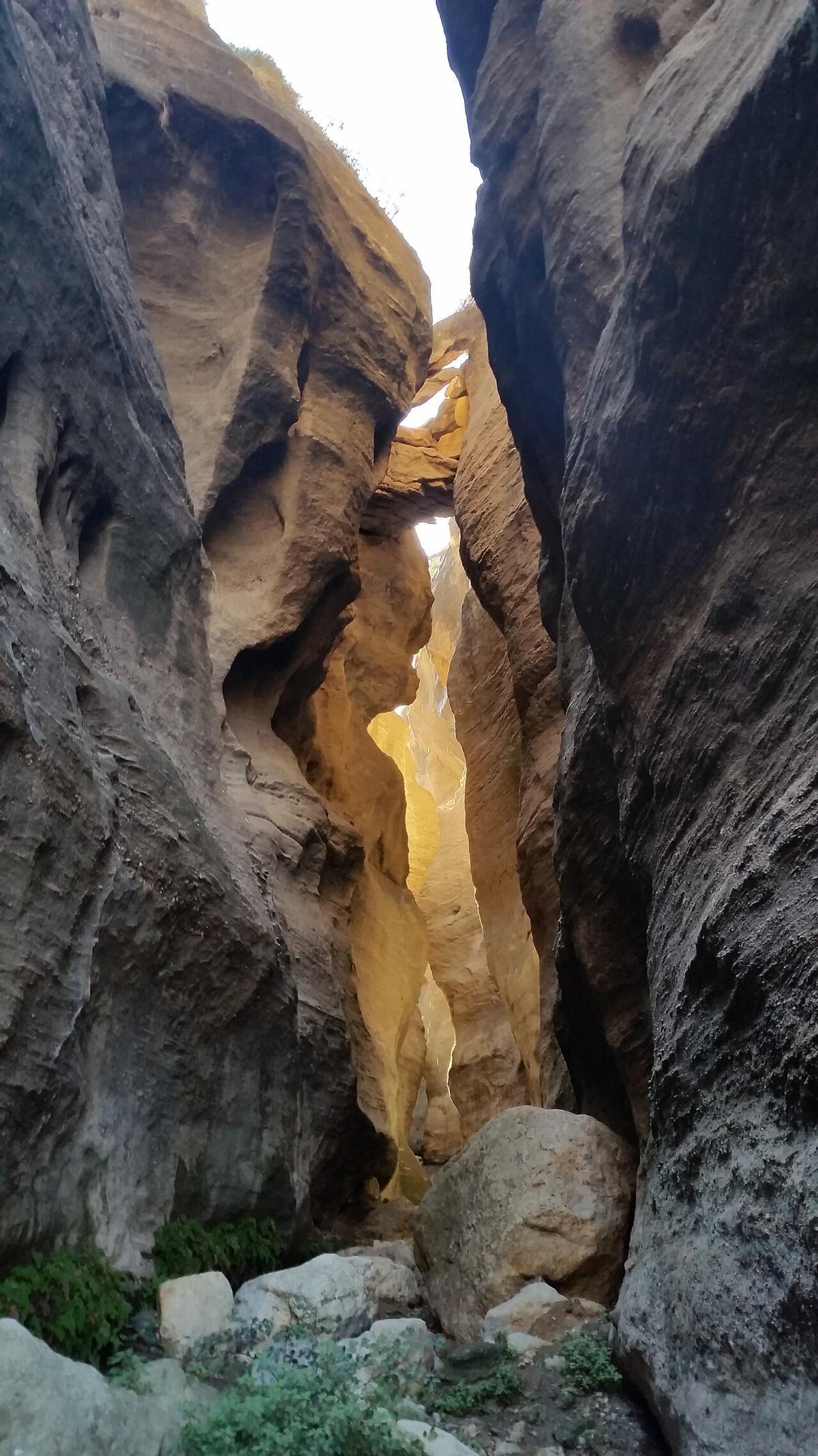 El estrecho de Urrácal en Almería
