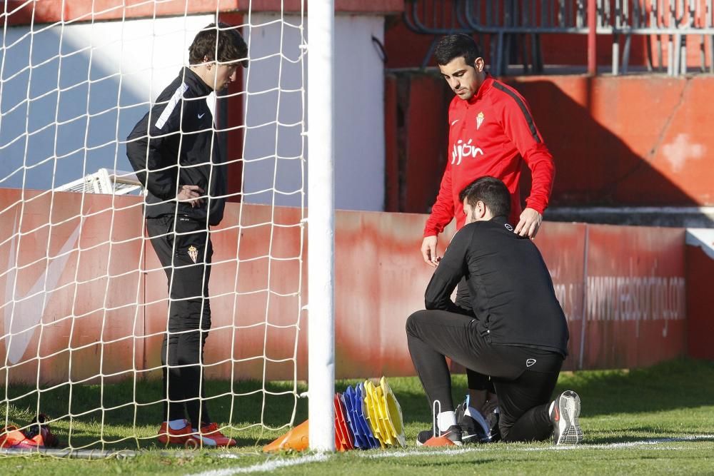 Entrenamiento del Sporting de Gijón