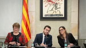 Aragonès se reúne con los presidentes de los grupos parlamentarios para hablar sobre educación