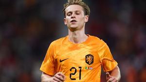 De Jong, en un partido con la selección neerlandesa.
