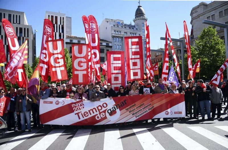 Fotod de la manifestación 1 de mayo- Día del trabajador