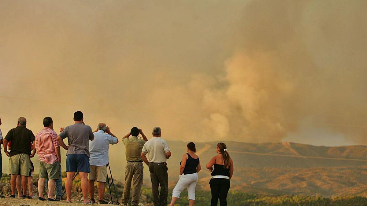 El último gran incendio registrado en Córdoba se inició en el campo de tiro en julio de 2007.