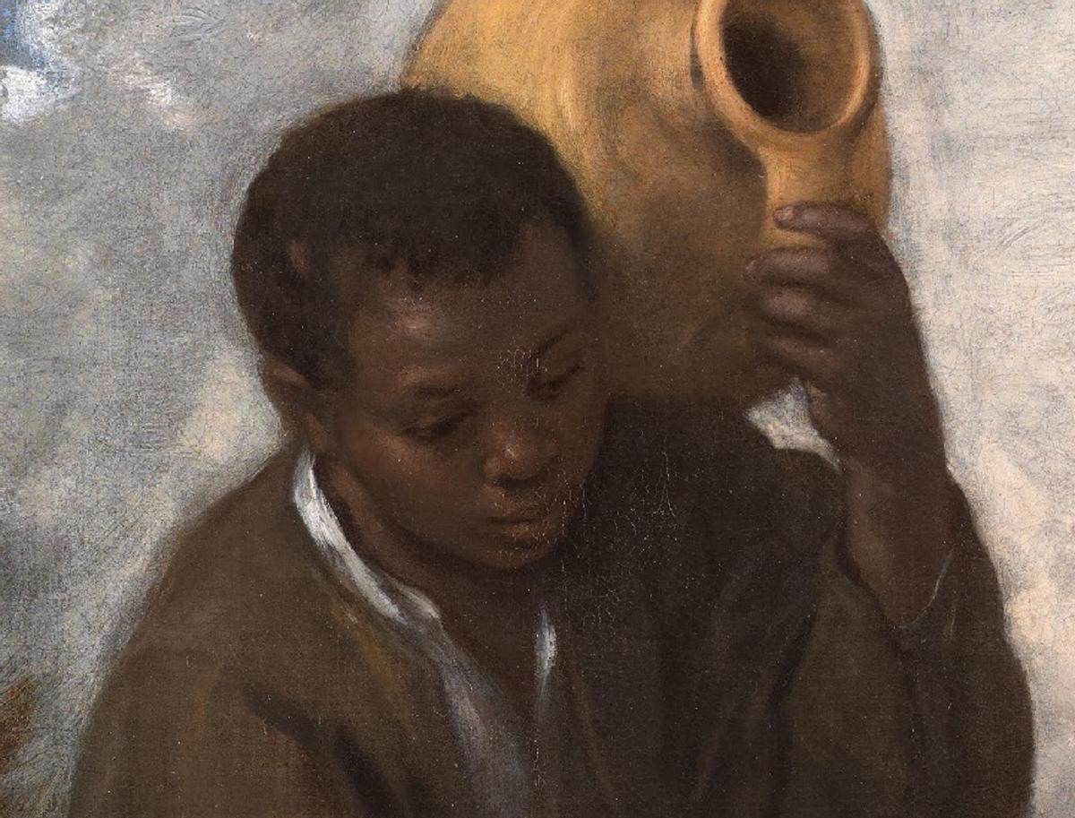 Fragment de Tres muchachos de Bartolomé Murillo.