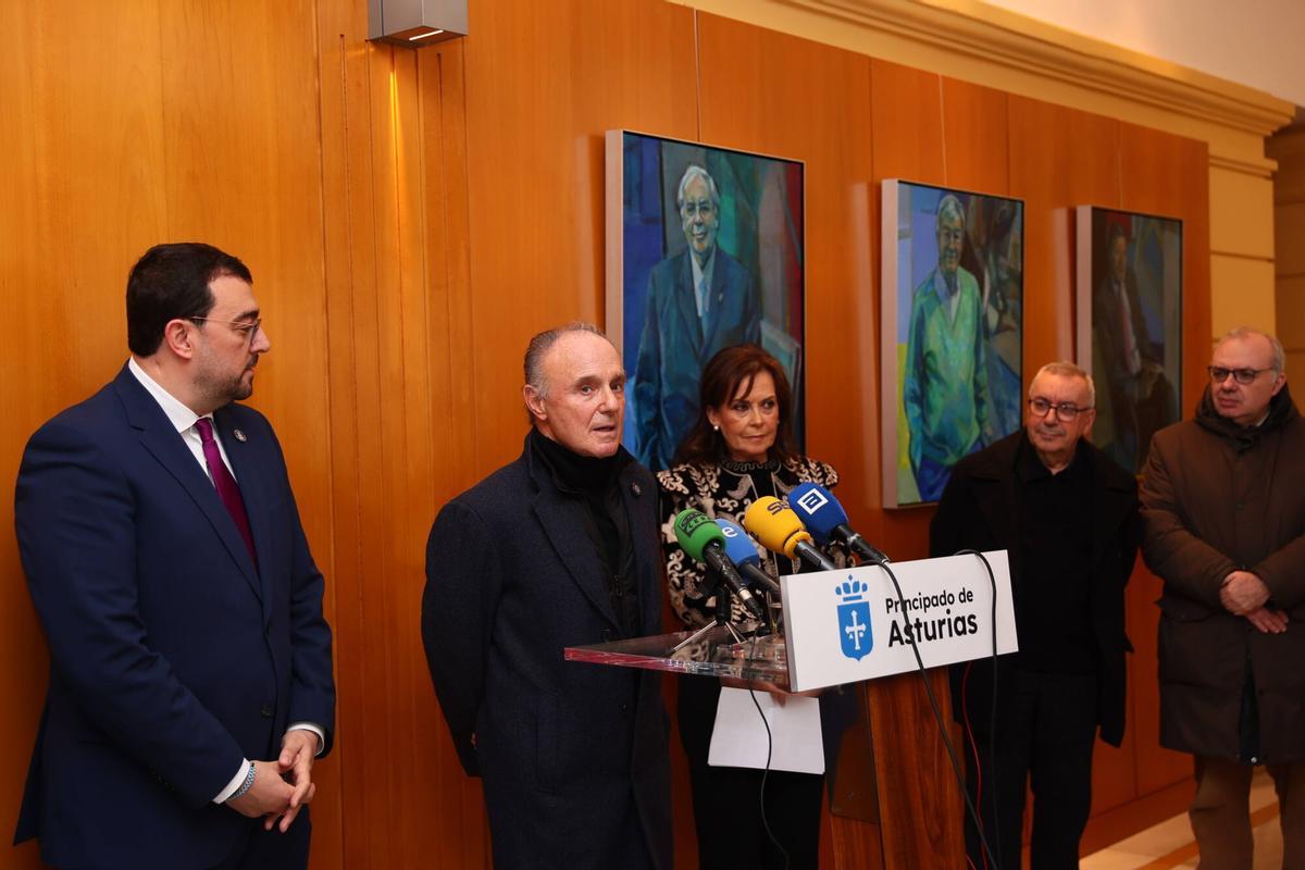 Presentación del nuevo retrato de Vicente Álvarez Areces.