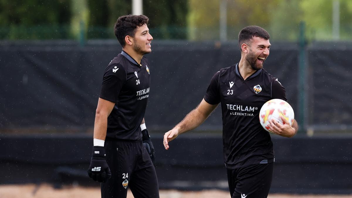 Josep Calavera, durante un entrenamiento en el complejo de Orpesa.