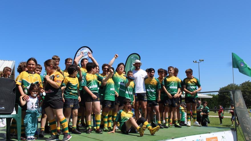 Éxito del torneo del All Rugby de Llanera: más de 750 chavales disfrutan del deporte oval en La Morgal