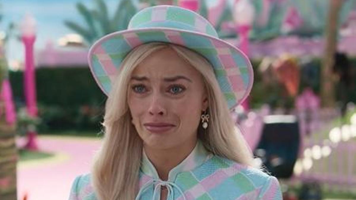 Margot Robbie, una de las grandes ausencias entre las nominadas, en 'Barbie'