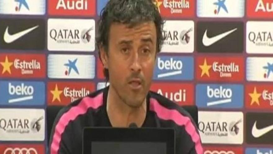 Luis Enrique hace un llamamiento a la afición