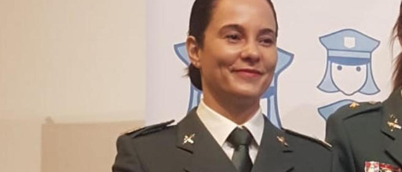 Gloria Moreno, premiada el pasado mes de febrero en el Encuentro Nacional de Mujeres Policía por su labor de protección del medio ambiente.