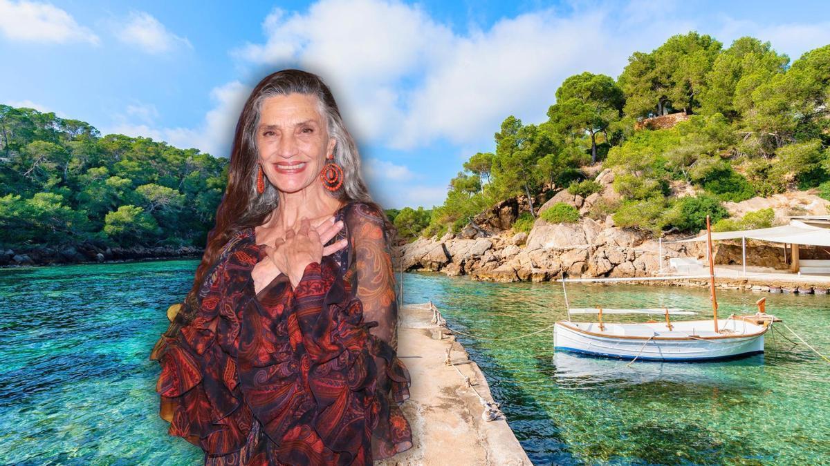 La actriz ha encontrado en esta Isla Balear un lugar donde echar raíces junto a su familia.