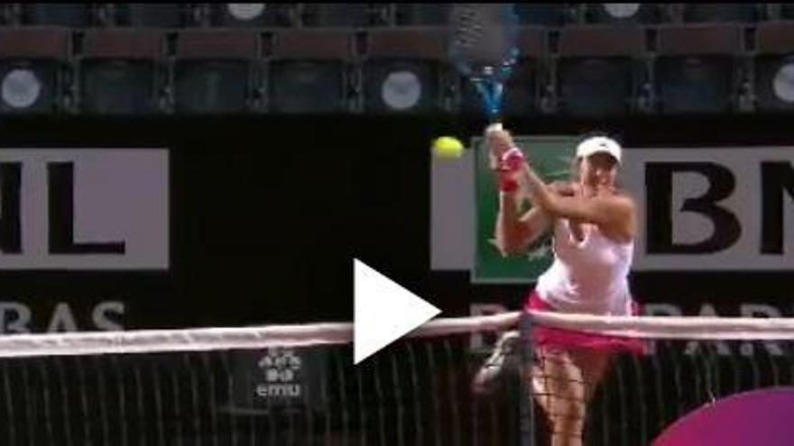 Video | El espectacular revés paralelo de Muguruza