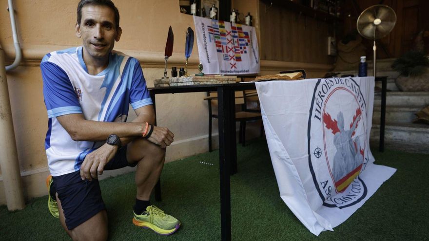Alfonso León, durante la presentación del proyecto solidario | LUISMA MURIAS