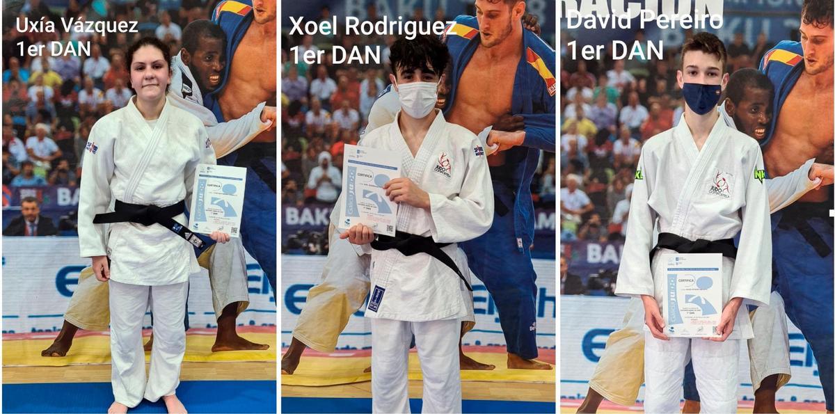 Uxía Vázquez, Xoel Rodríguez y David Pereiro. Foto: S.E.