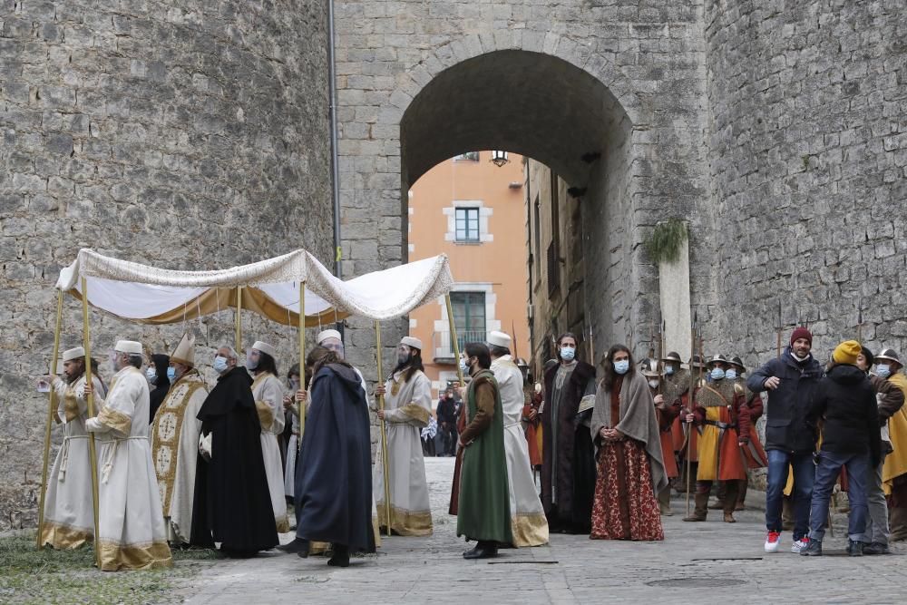 Comença el rodatge de la sèrie «Els hereus de la terra» al Barri Vell de Girona