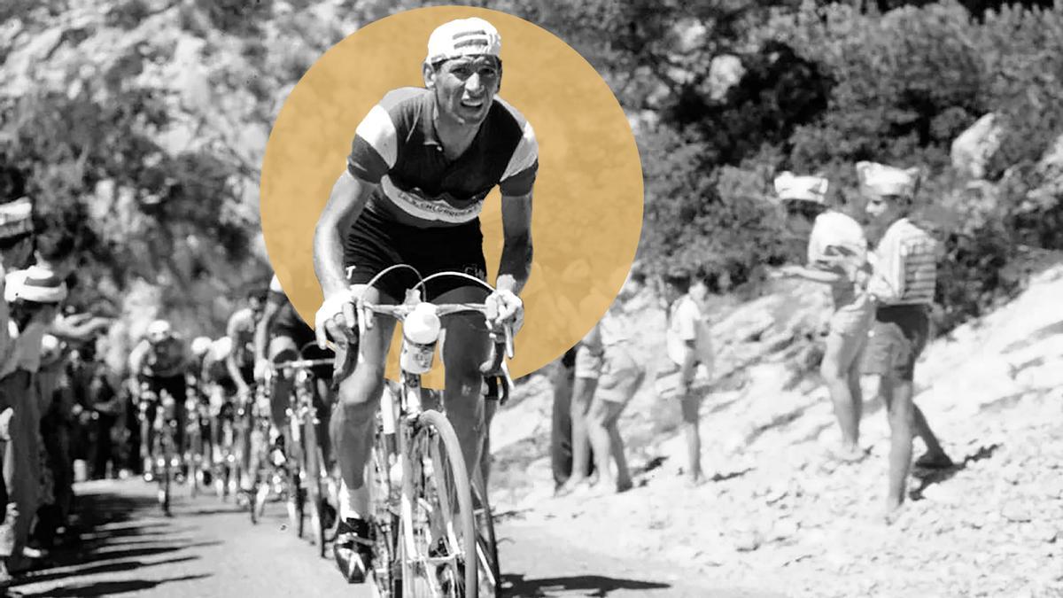 Nencini, durante una etapa del Tour de Francia.