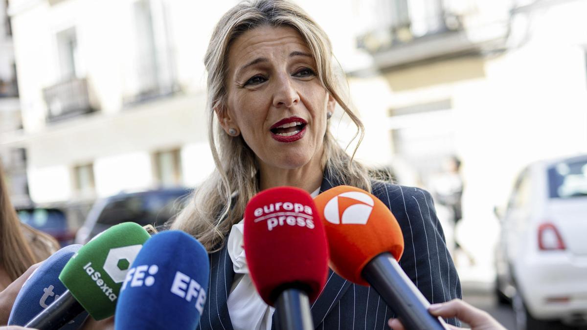 Yolanda Díaz participa en el evento "El impacto de la nueva jornada laboral, avances y retos"