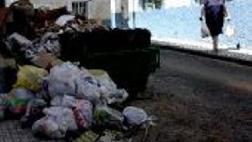 Basura en la calle María Guerrero