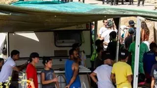 Tensión en el desalojo de un poblado chabolista de Ibiza
