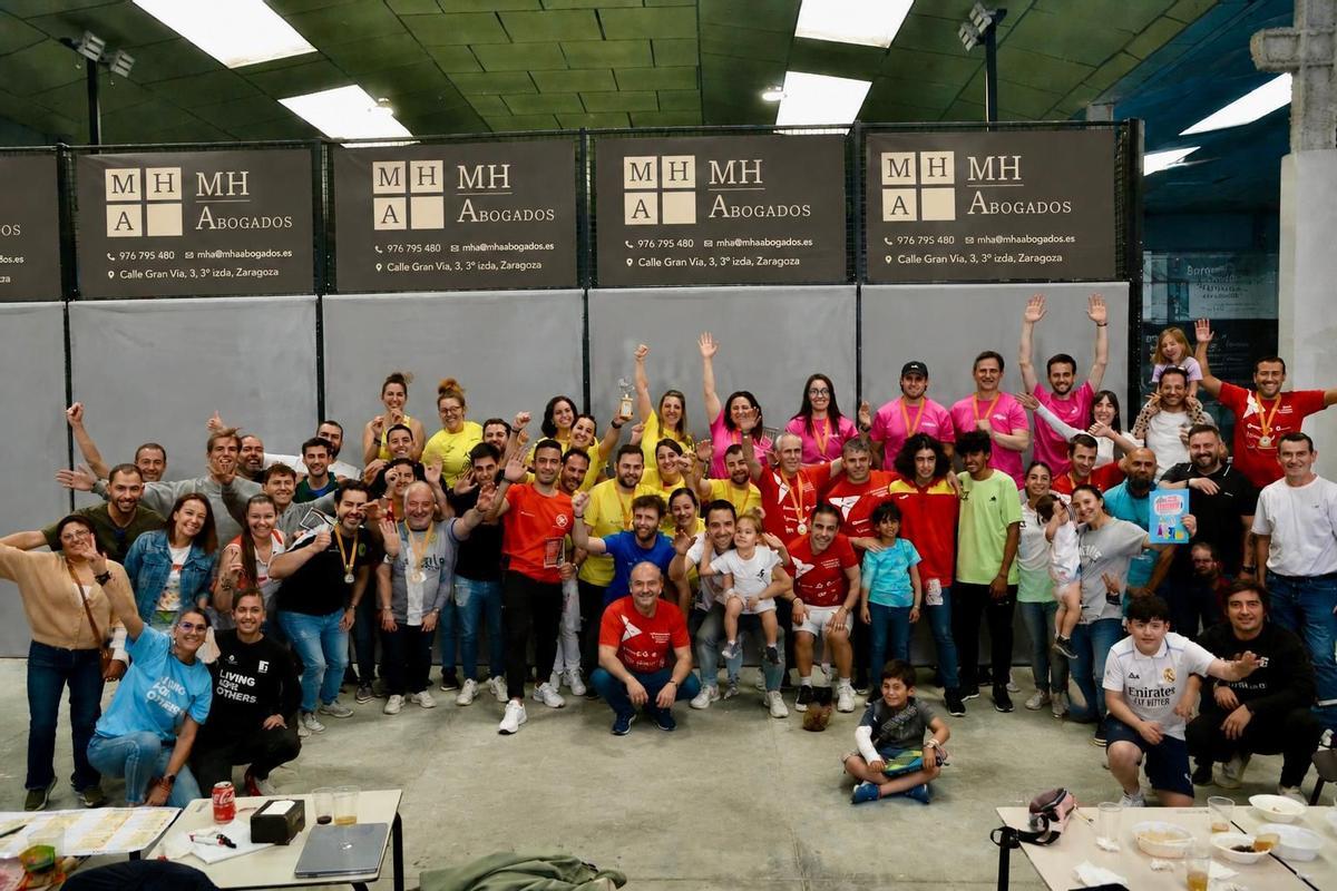 Los organizadores del III Torneo Interempresas de Pádel.