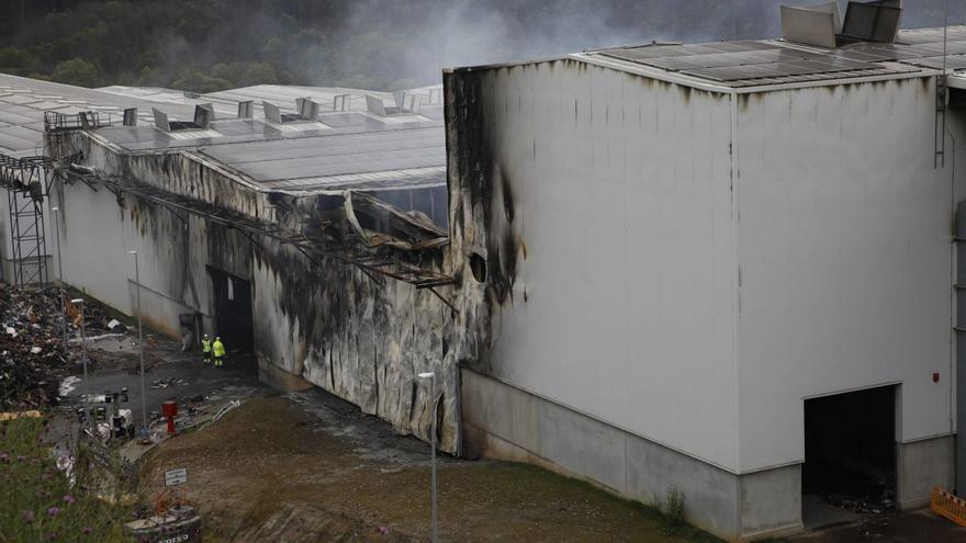 Las instalaciones de la Plantona, tras el incendio. | ÁNGEL GONZÁLEZ