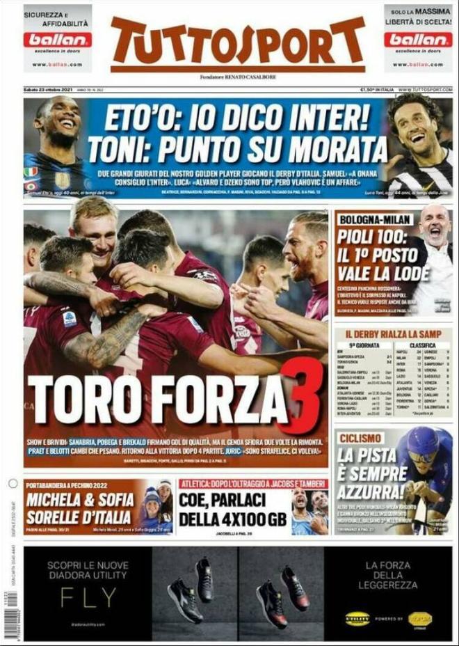 Estas son las portadas de la prensa deportiva de hoy