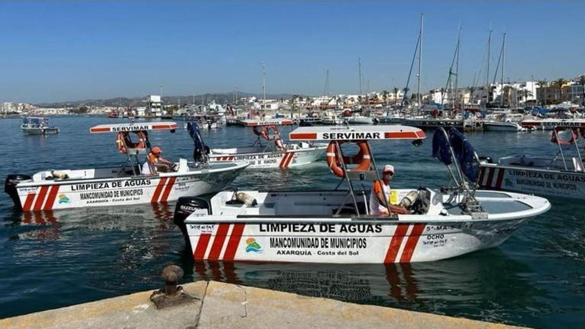 Barcos quitanatas de la Mancomunidad de Municipios de la Axarquía.