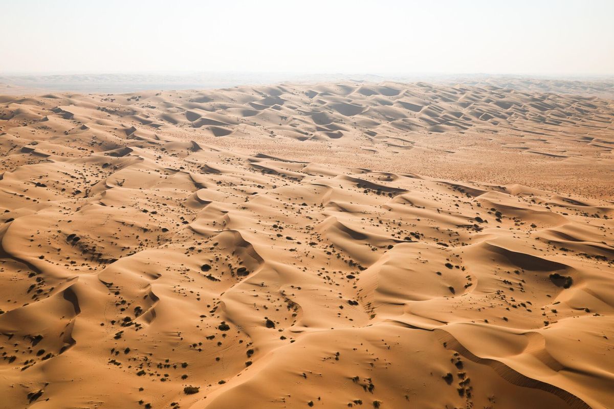 Landscape of dunes, sand, sable during the Stage 10 of the Dakar 2025 on January 15, 2025 between Haradh and Subaytah, Saudi Arabia - Photo Florent Gooden / DPPI AFP7 15/01/2025 ONLY FOR USE IN SPAIN. FLORENT GOODEN / DPPI Media / AFP7 / Europa Press;Auto;DAKAR;Motorsport;rally;RALLY-RAID;SAUDI ARABIA;DAKAR 2025 - STAGE 10;