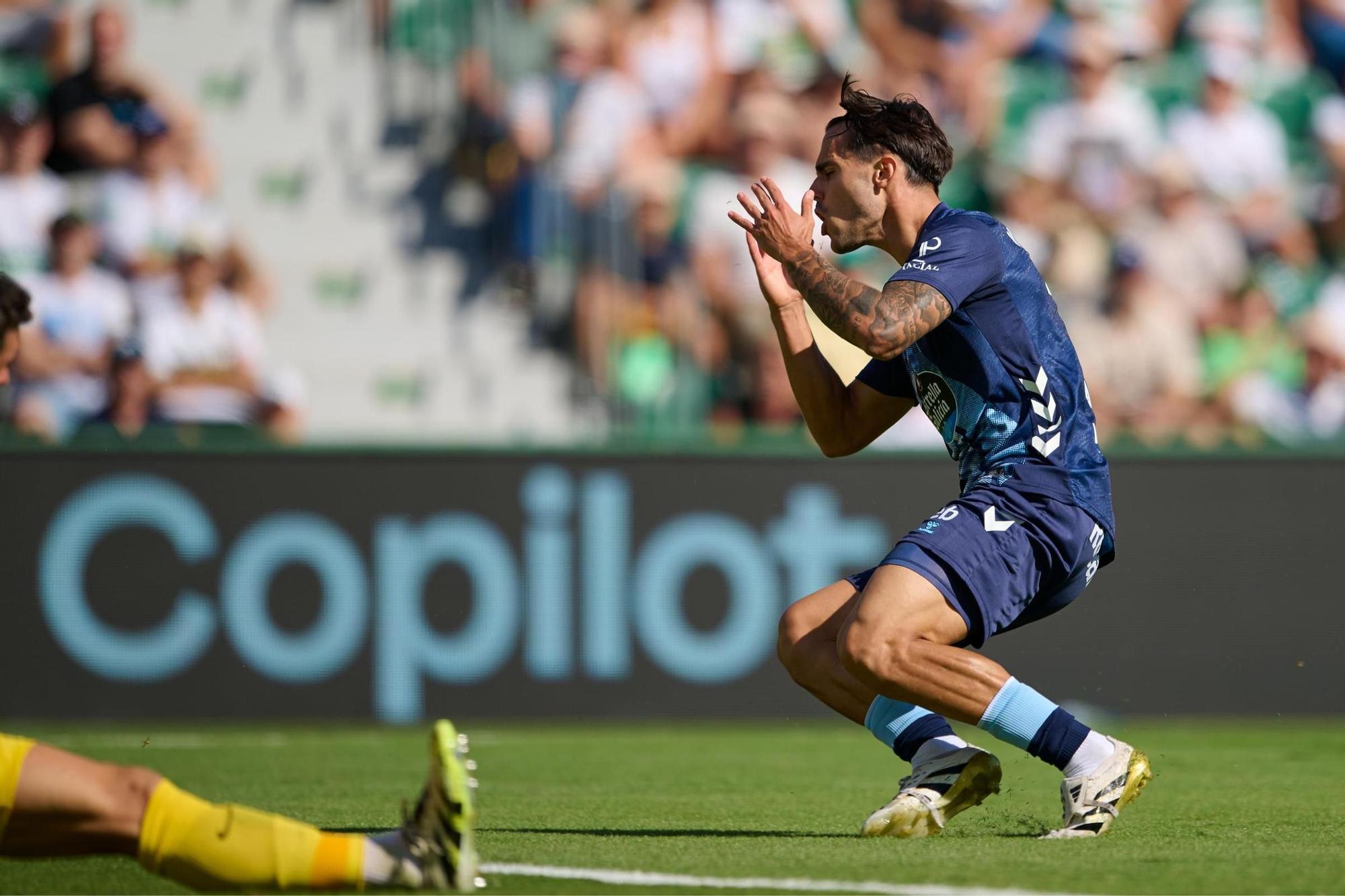 Las imágenes del Elche-Celta