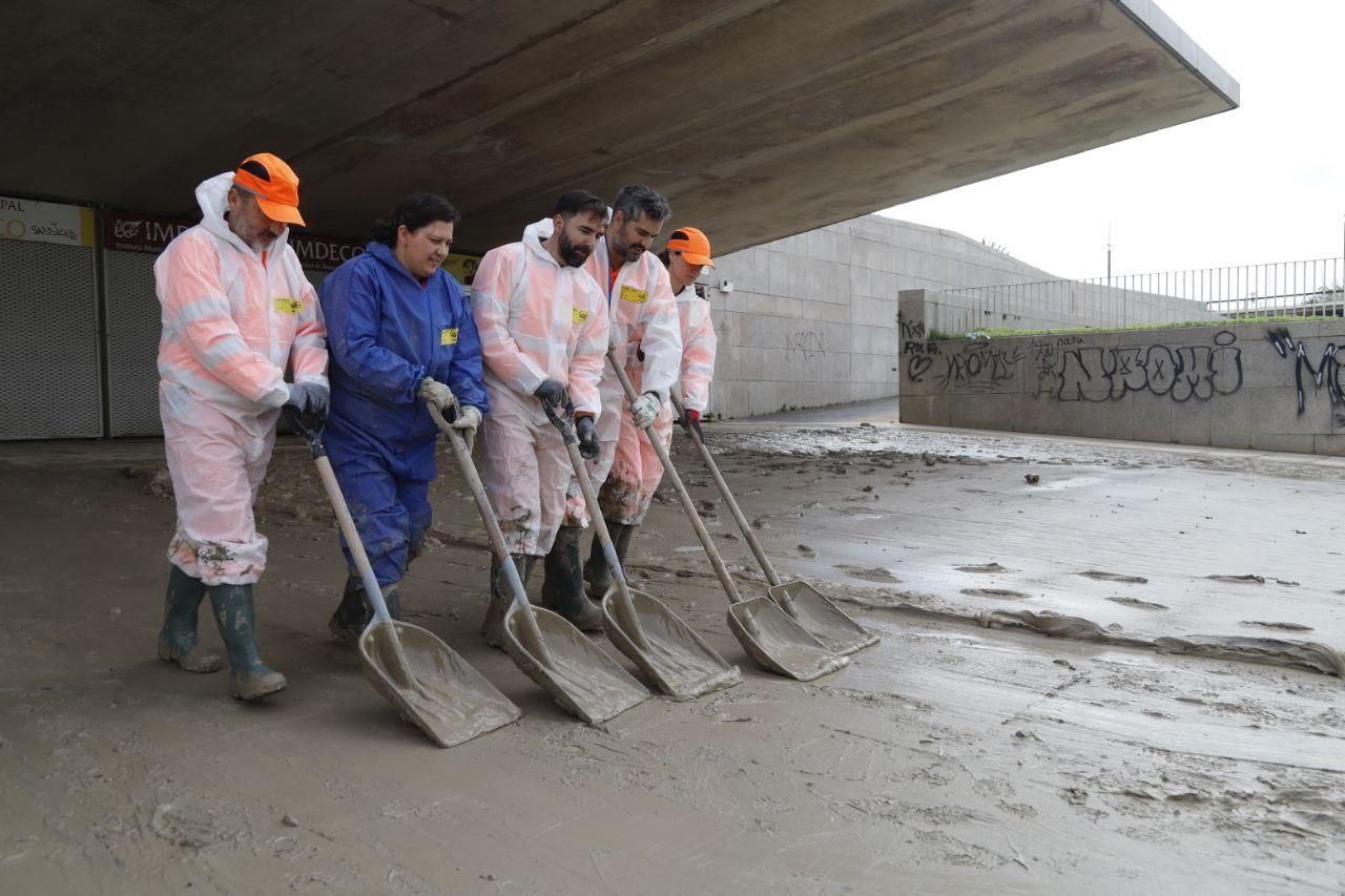 Sadeco culmina la limpieza de las zonas alcanzadas por el río