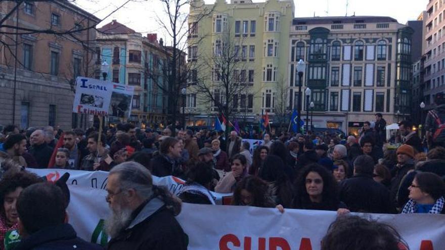 Protesta contra Israel en Gijón