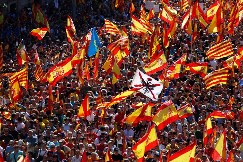 Manifestación en Barcelona por la unidad de España