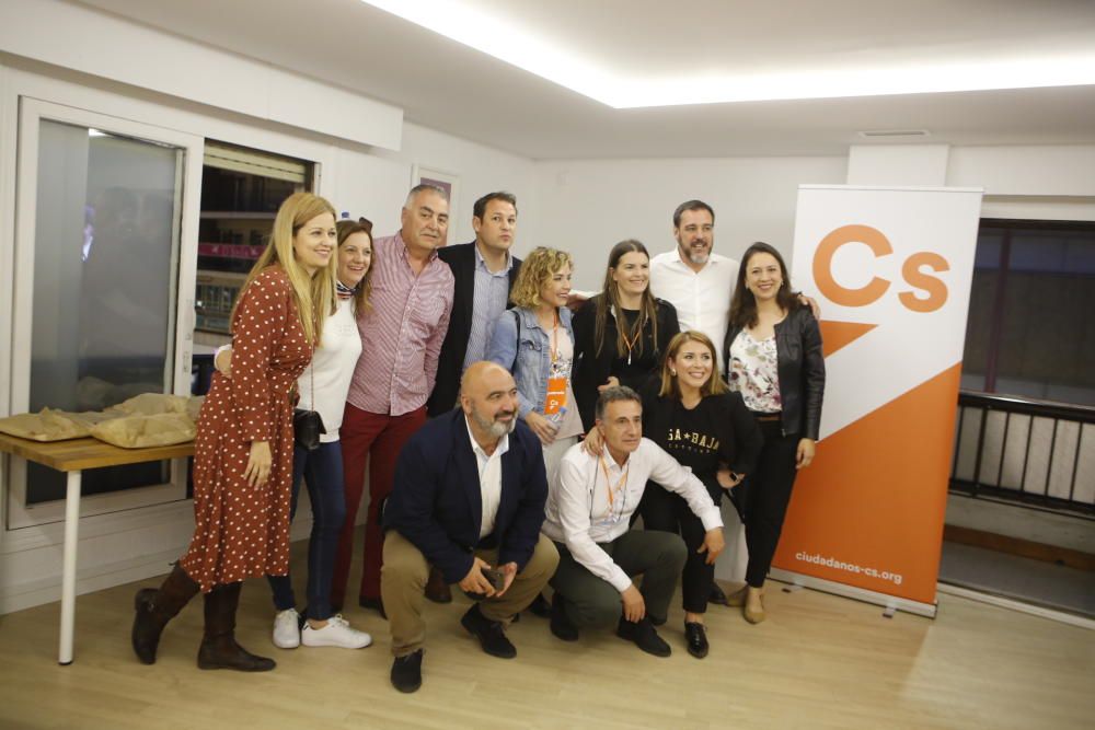 Ciudadanos espera al final del recuento de votos para las Elecciones Generales y Autonómicas 2019 en Alicante