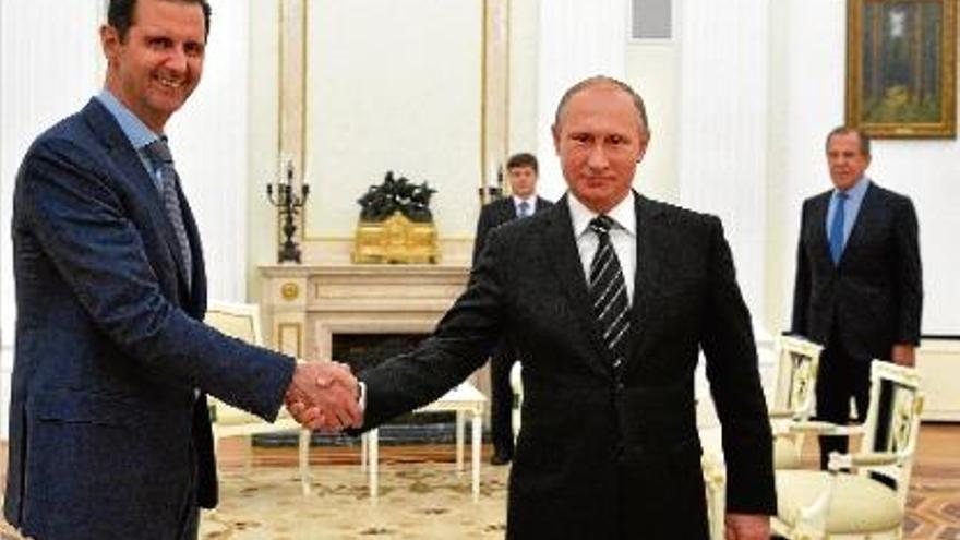 Bashar Al-Assad i Vladímir Putin es van reunir a Moscou per parlar de la guerra a Síria.