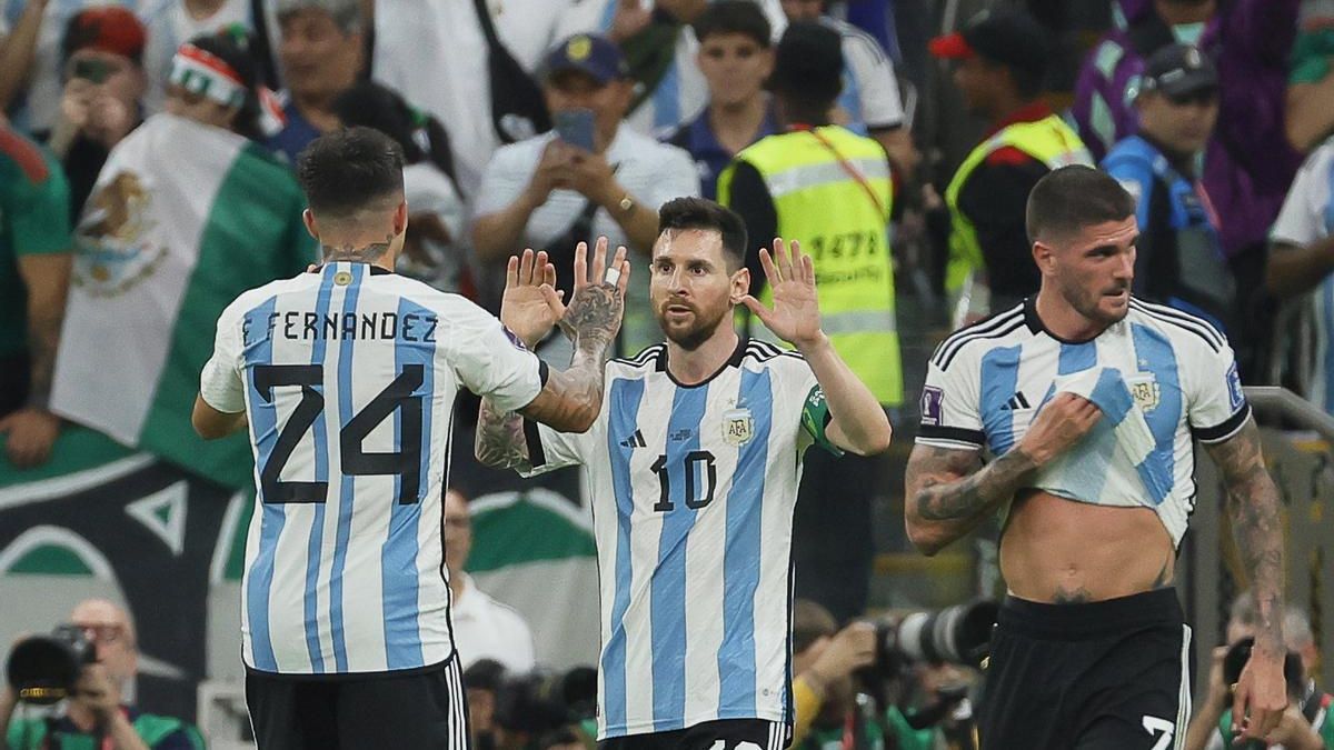 Leo Messi fue el autor del primer tanto de la Albiceleste ante México