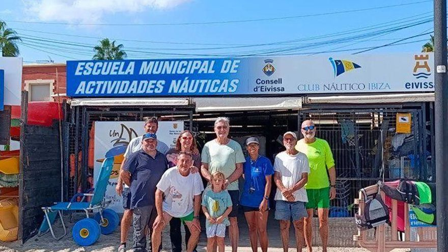 Uno de los mejores regatistas del mundo visita la escuela de vela del Club Náutico Ibiza