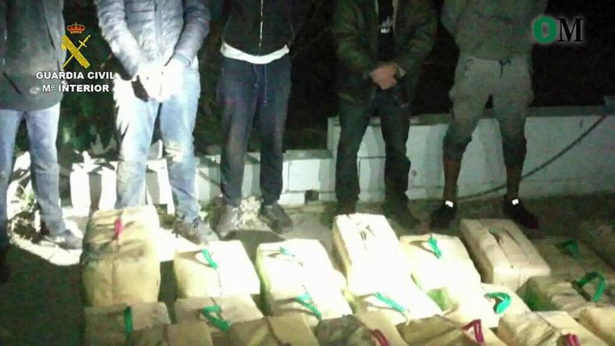 A prisión los ocho detenidos por tráfico de drogas en las costas de Nerja