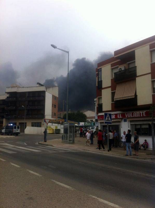 Imágenes del incendio en Alcañiz