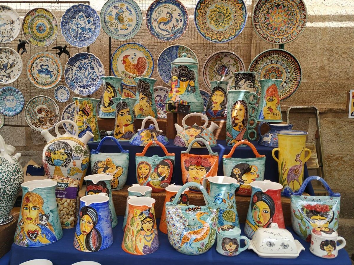 Algunas de las piezas presentes en la muestra