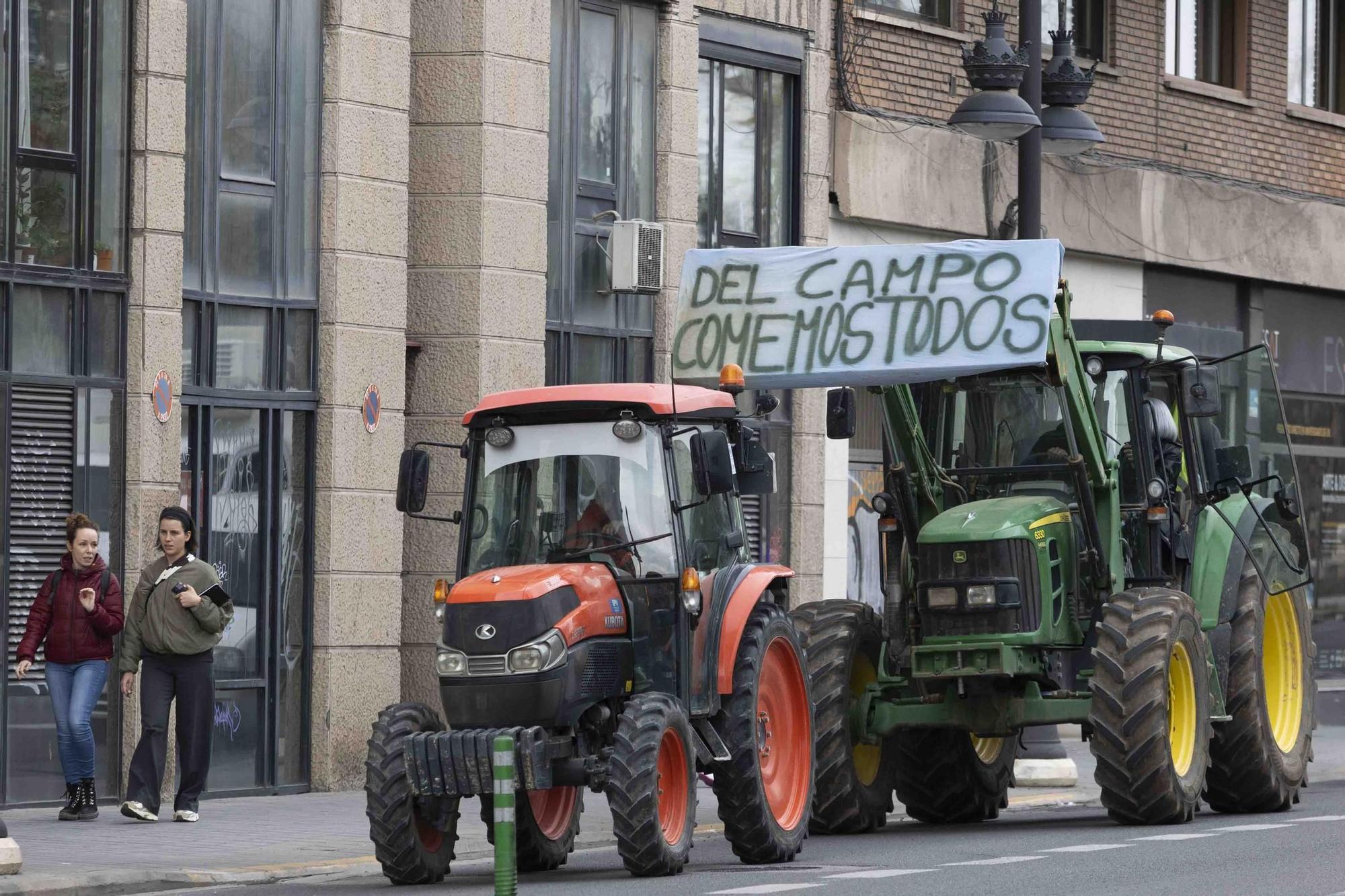Las tractoradas vuelven a València