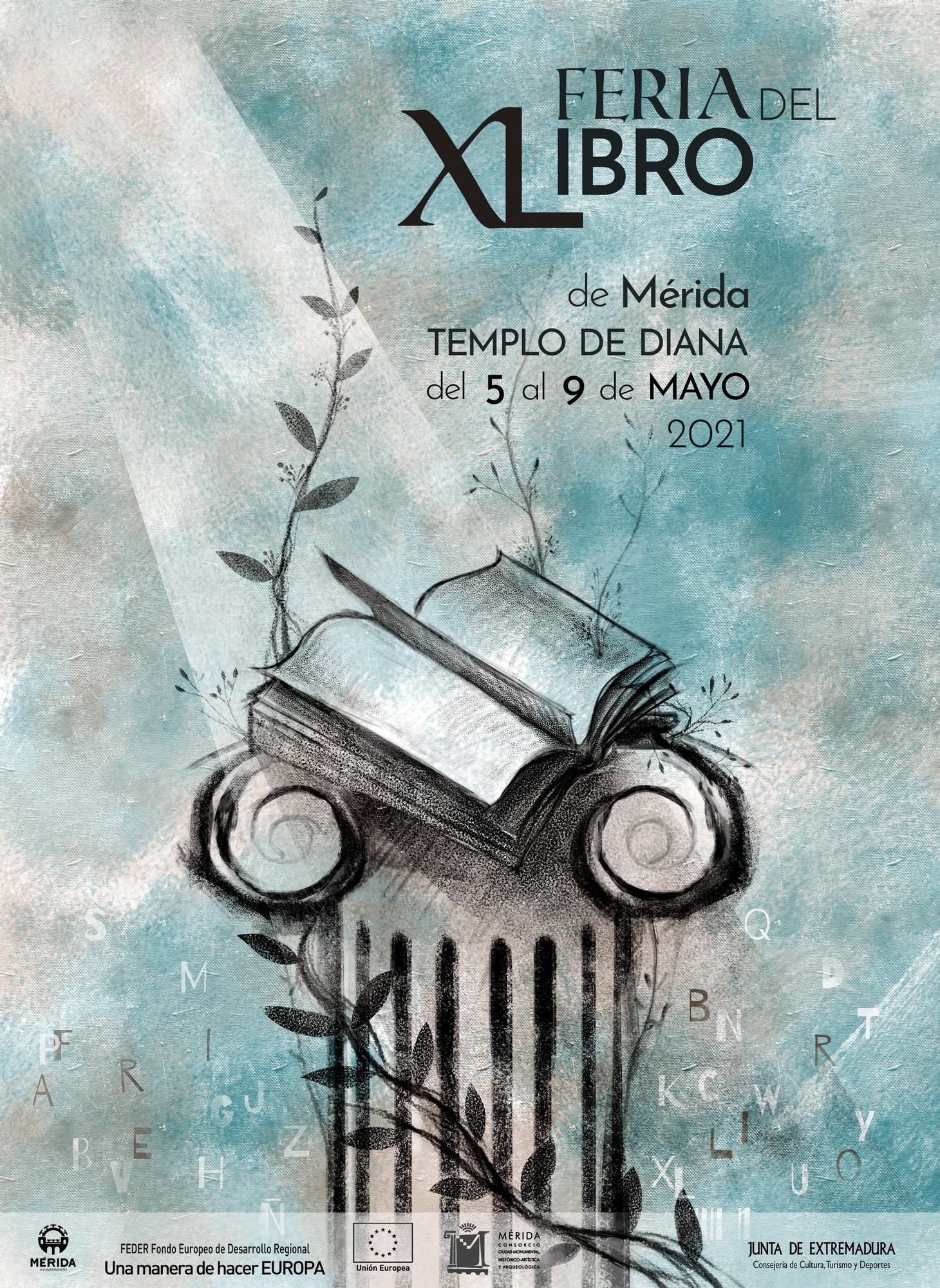 Cartel de la Feria del Libro de Mérida