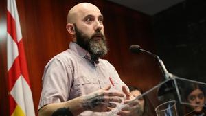 El concejal de la CUP en el Ayuntamiento de Barcelona Josep Garganté.