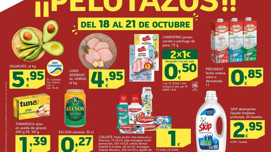 HiperDino redobla esfuerzos para liderar con la cesta de la compra más asequible de Canarias