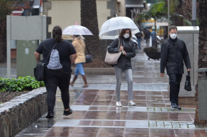 Lluvia en Las Palmas de Gran Canaria (04/02/2021)