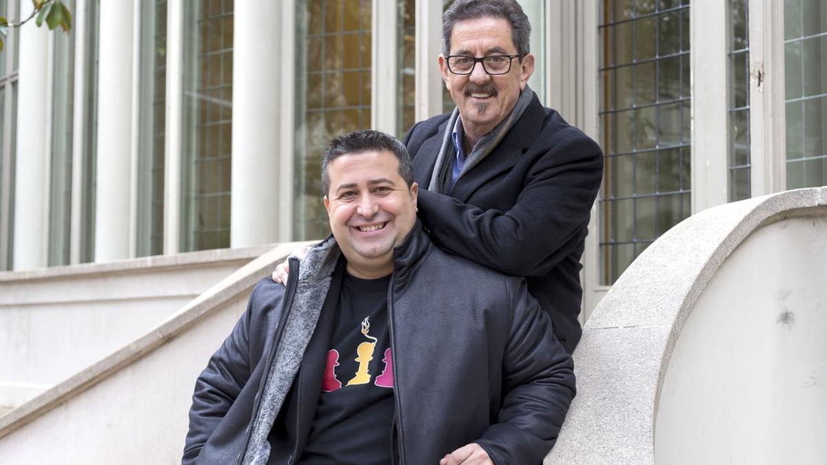 Ricard Ruiz Garzón y Francisco Díaz Valladares, ganadores de los Premios Edebé.